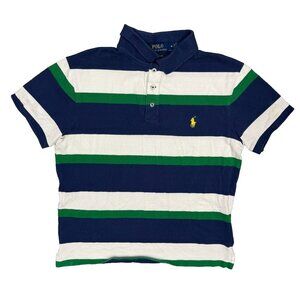 Polo Ralph Lauren Custom Slim Fit Polo Shirt Short Sleeve Striped Medium